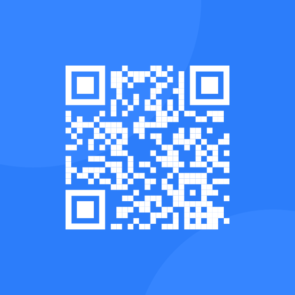 QR code with link to front-end mentor website